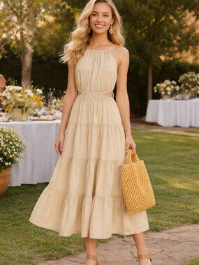 J. Crew Harbor side-cutout dress